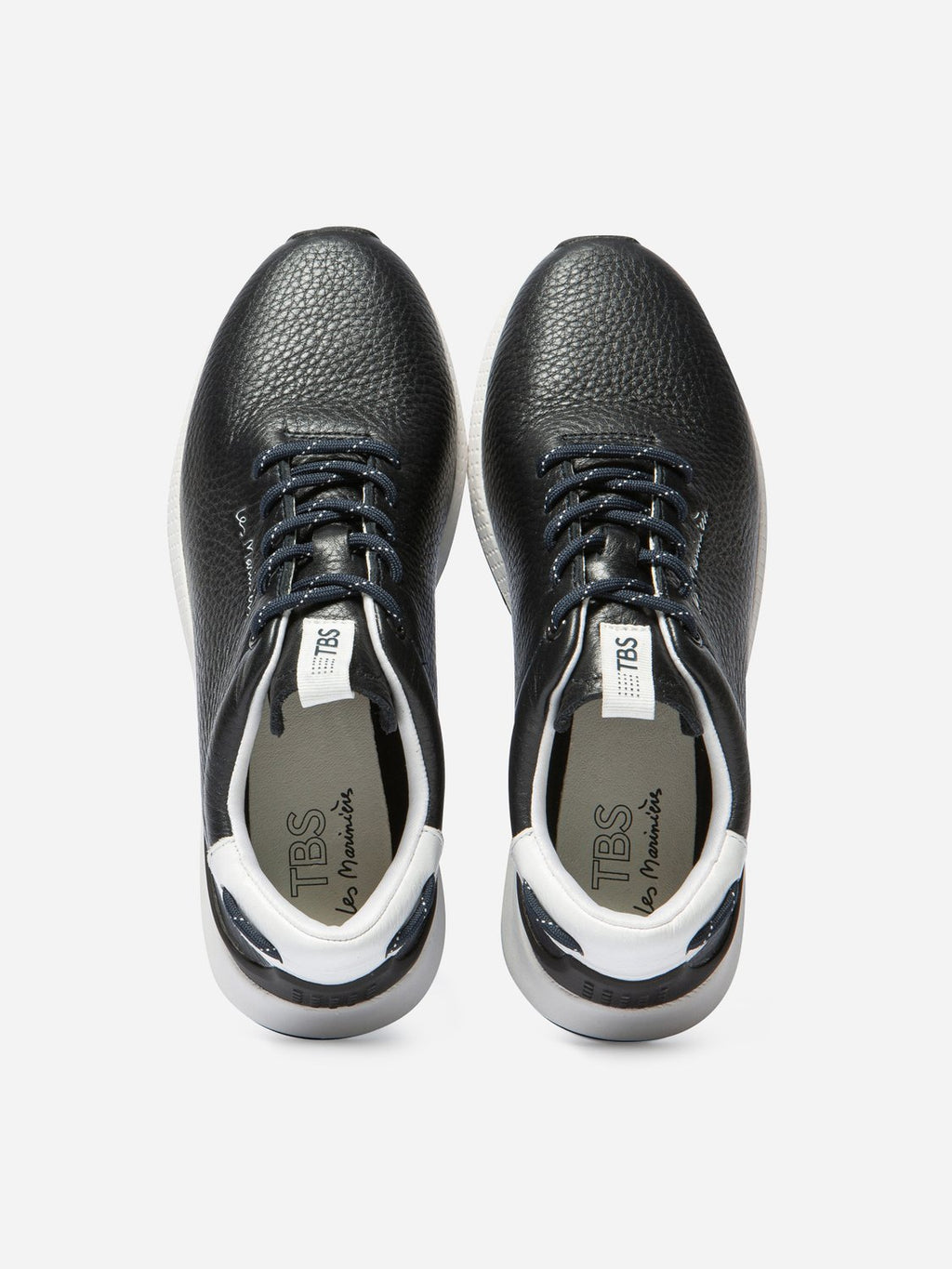 Tennis Femme Confort Cuir Bleu - 2