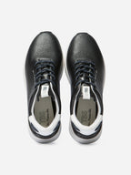 Tennis Femme Confort Cuir Bleu - 2