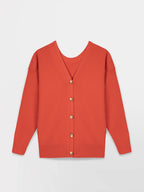 Pull Femme Fabriqué en France Laine Coton Orange - 1