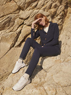 Veste Femme Boutonnée et Fluide Marine - 2