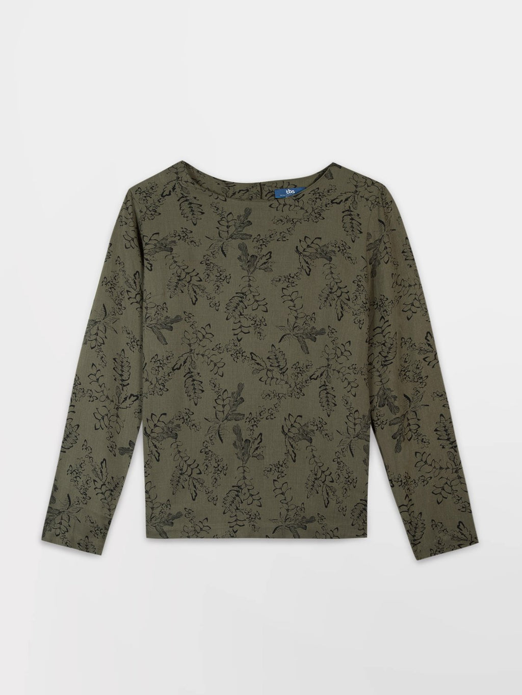 Blouse Femme Motif Floral Kaki - 1