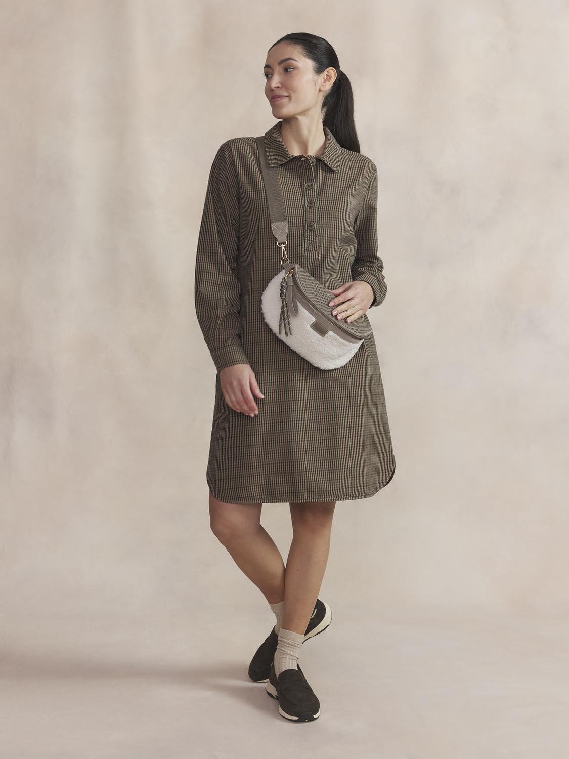 Robe Femme Flanelle Marine JOYCEROB - 3