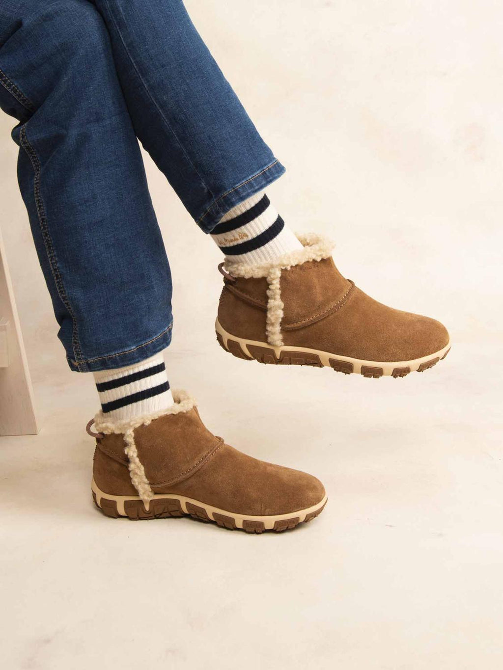 Boots Femme Cuir Havane JENSNOW - 1
