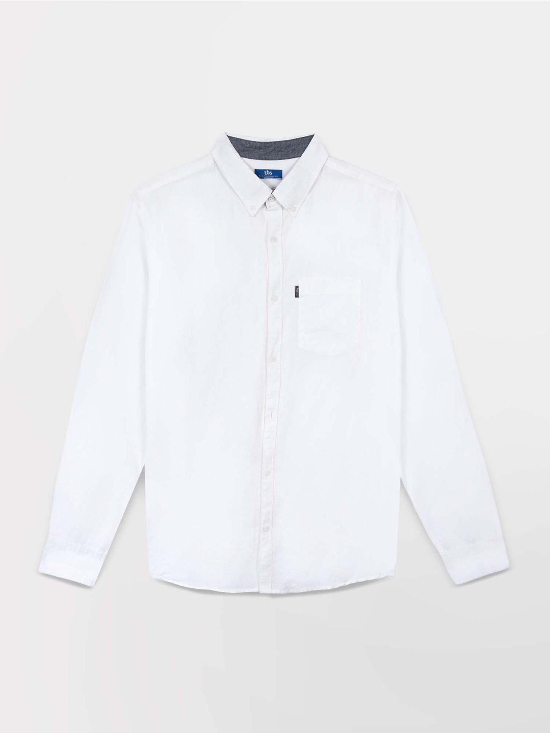 Chemise Homme Manches Longues Lin/Coton Jaune - 6