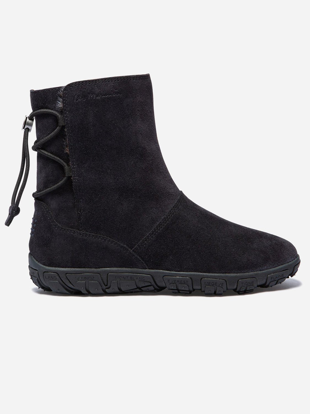 Boots Fourrées Femme Confort Cuir Marine - 1