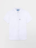 Chemise Homme Manches Courtes Coton Blanc - 1
