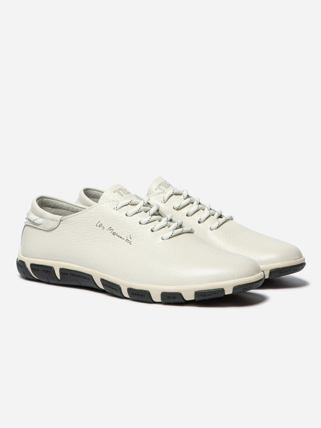 Tennis Femme Confort Cuir Marine - 4
