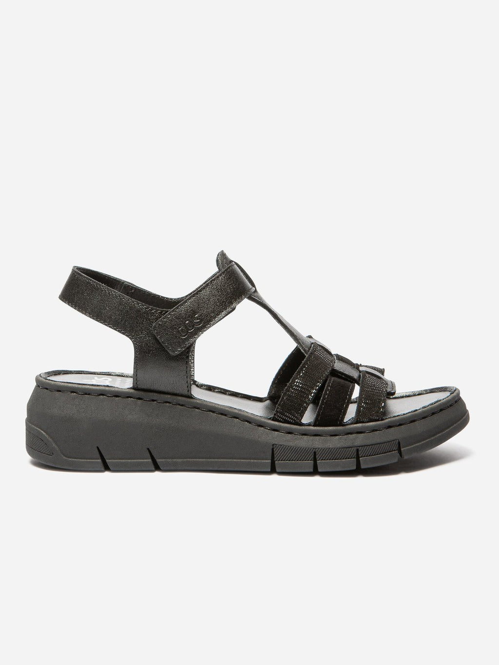 Sandales Femme Talon Compensées Noir - 1