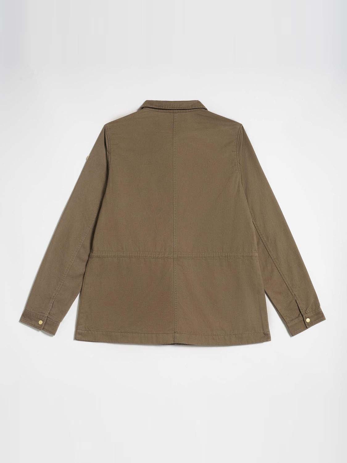 Veste Saharienne Femme Coton Biologique Kaki - 2