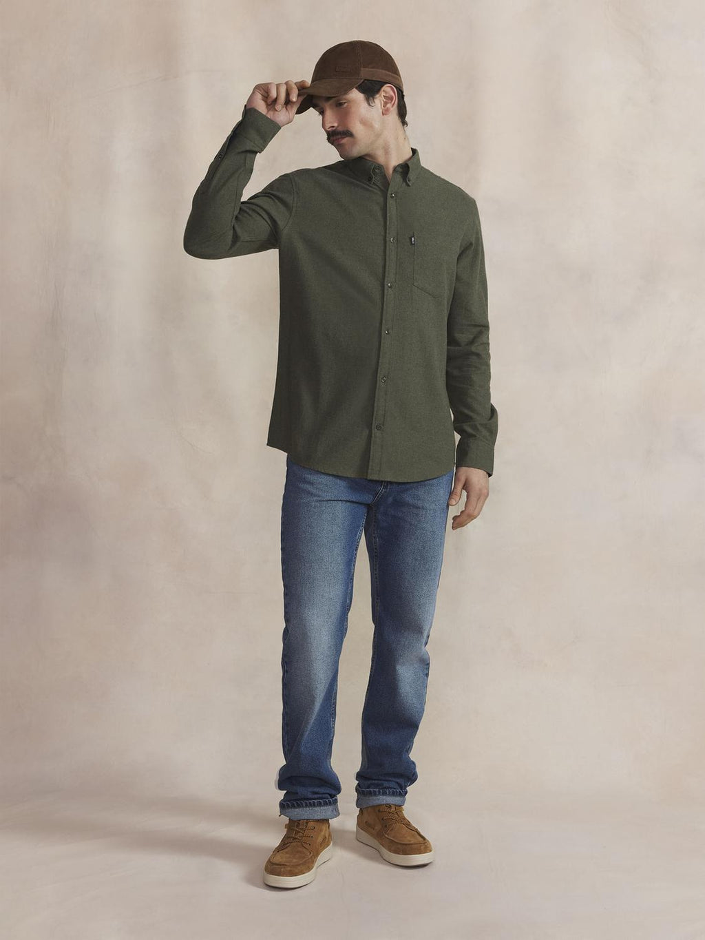 Chemise Homme Flanelle Lichen BERLICHE - 2