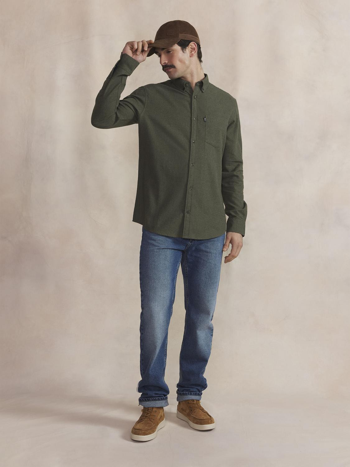 Chemise Homme Flanelle Lichen BERLICHE - 2