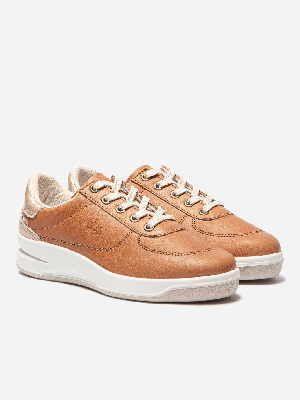 Baskets Femme Fabriquées en France Cuir Marron - 2