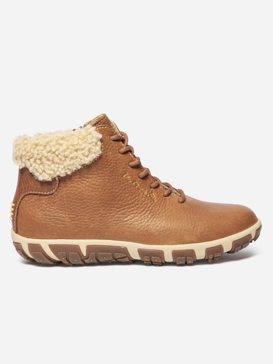 Boots Femme Doublée Feutrine Cuir Marine - 14