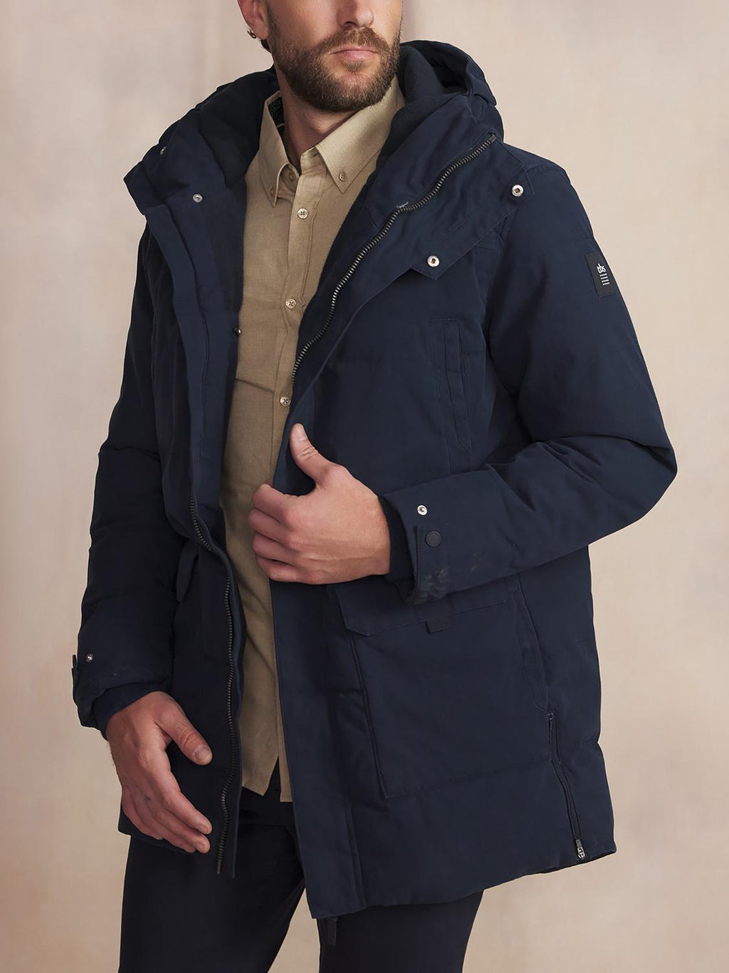 Manteau Homme Imperméable et Chaud Marine - 1