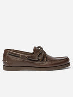 Chaussures Bateau Homme Cuir Marine et Marron - 22