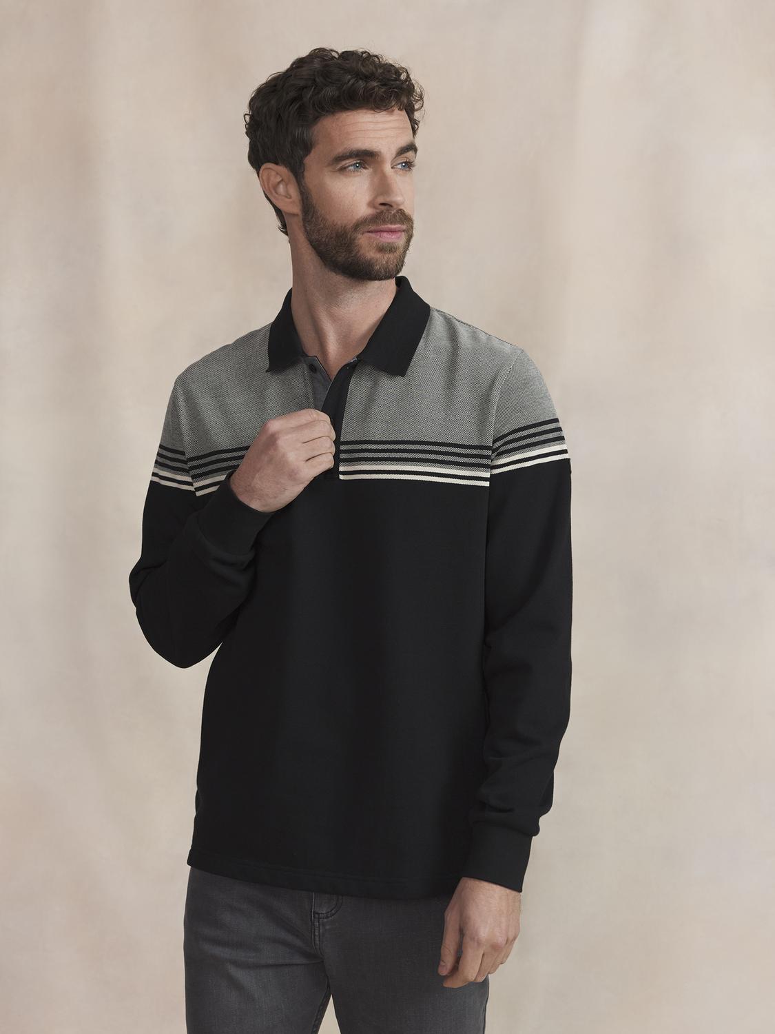 Polo Homme Noir HIROCPOL - 1