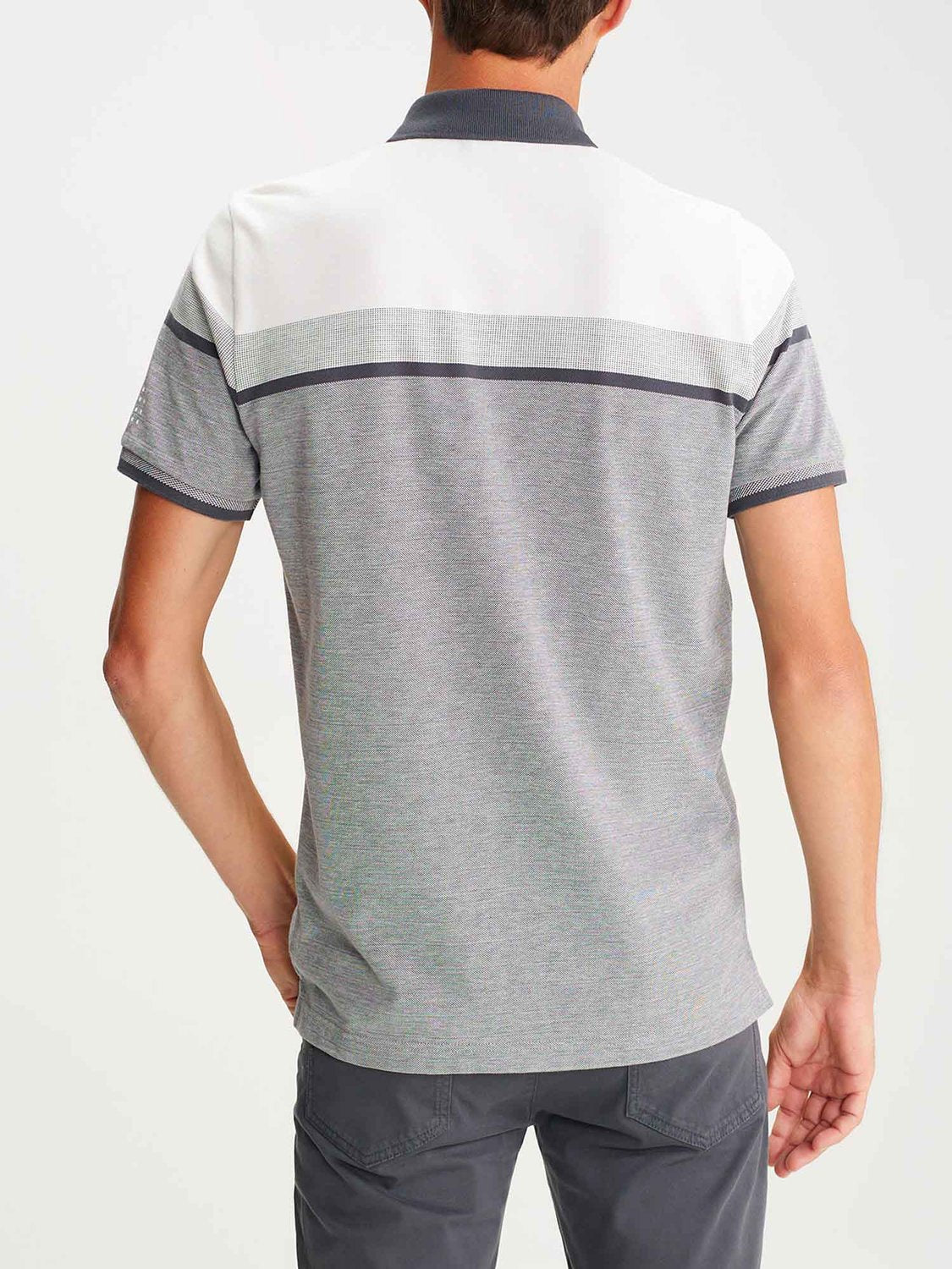 Polo Homme Coton Biologique Gris - 2
