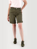 Bermuda Femme Ceinture Elastiquée Kaki - 1