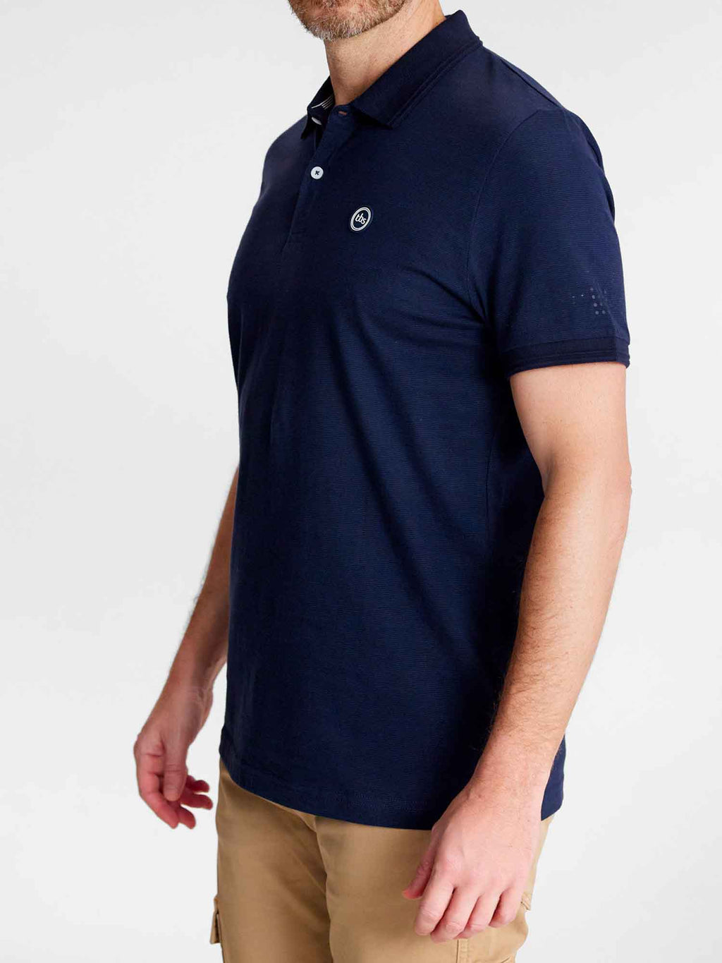 Polo Homme Coton Biologique Marine - 2