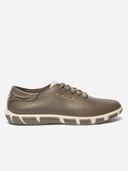 Tennis Femme Cuir Taupe JAZAFUR - 2