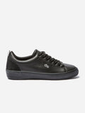 Tennis Femme Confort Dessus Cuir Noir - 1