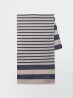 Foulard Femme Textile Off White et Azur LOUNAFOU - 2