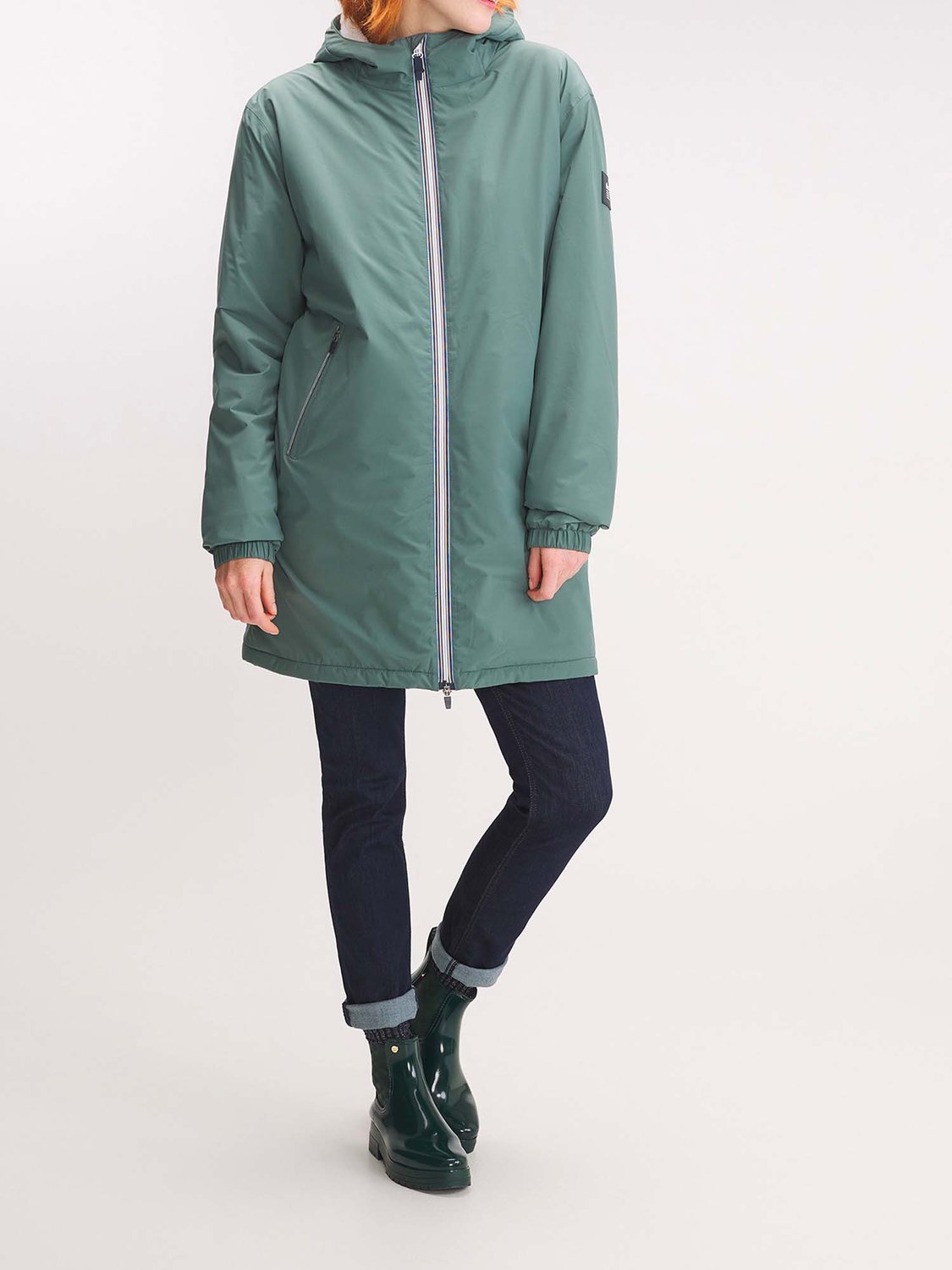Veste Mixte  Longue Chaude et Imperméable Vert - 2
