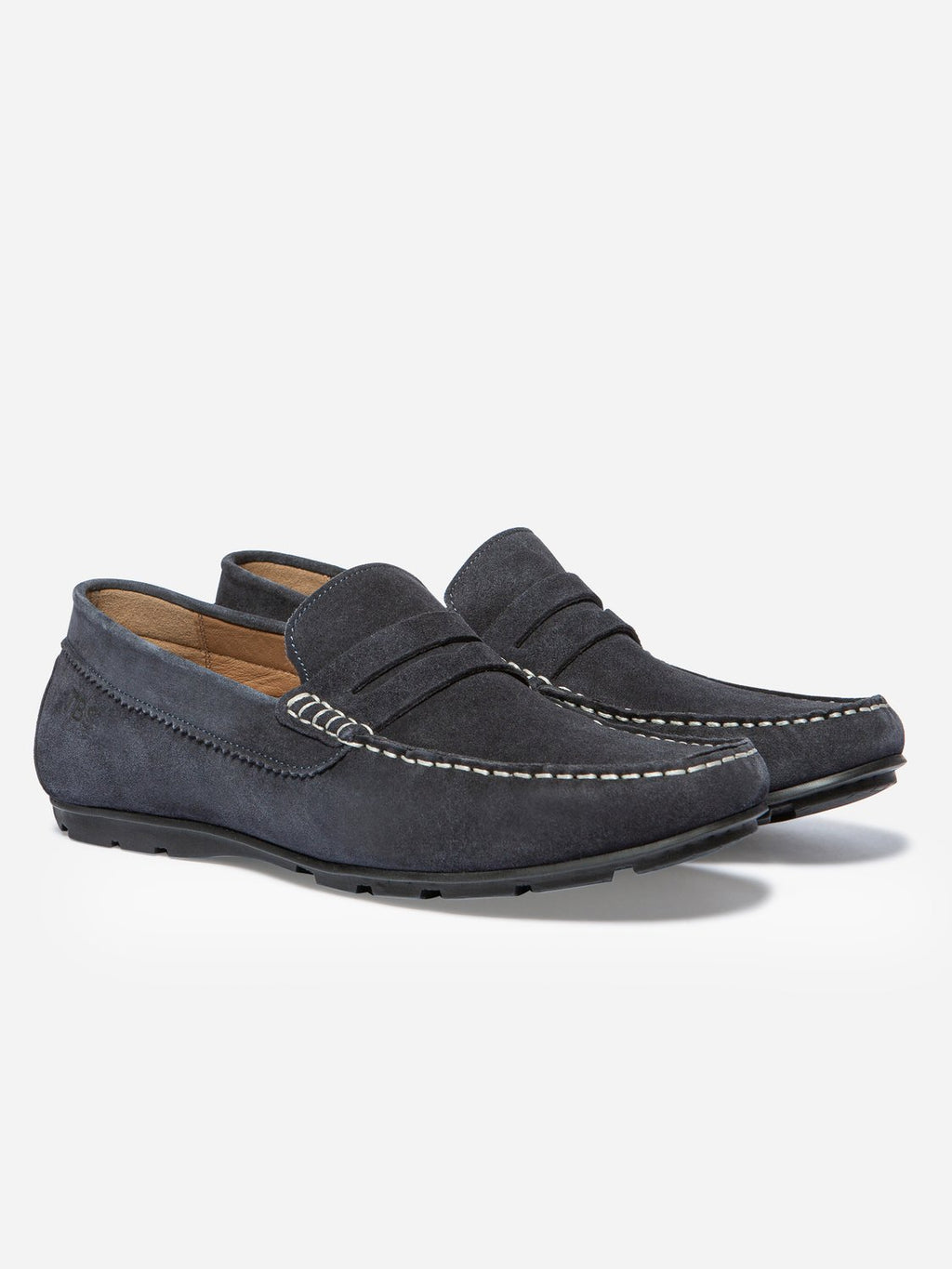 Mocassins Homme En Cuir Velours Marine - 2