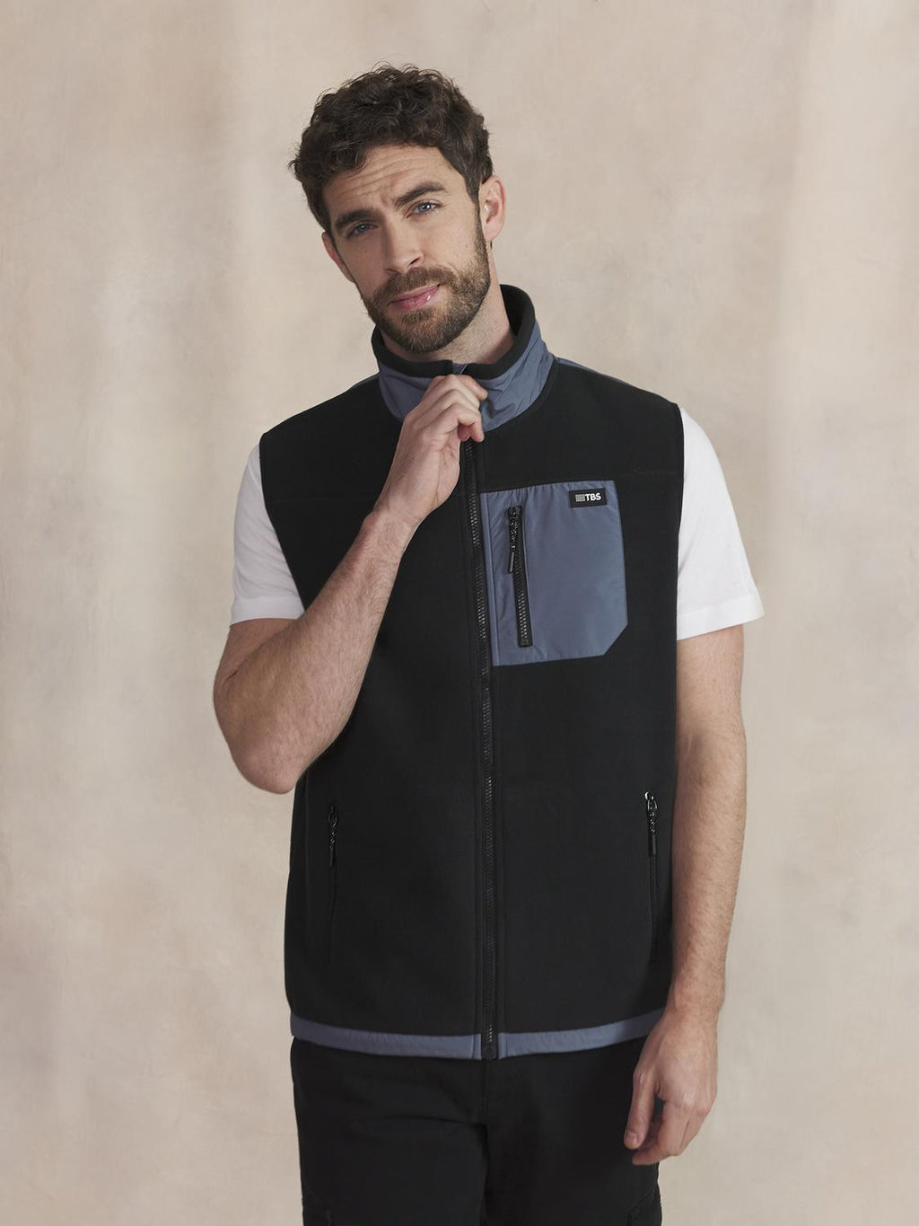 Sweat Zippé Homme Noir CADENSAN - 1