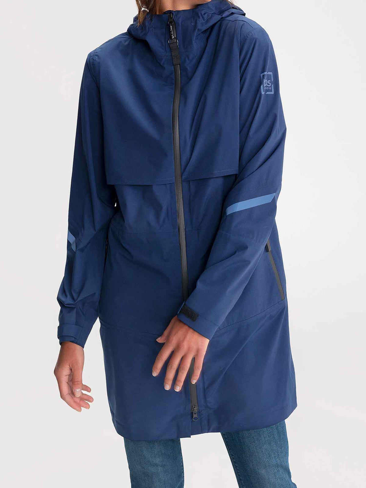 Veste Longue Femme Imperméable Verte - 5
