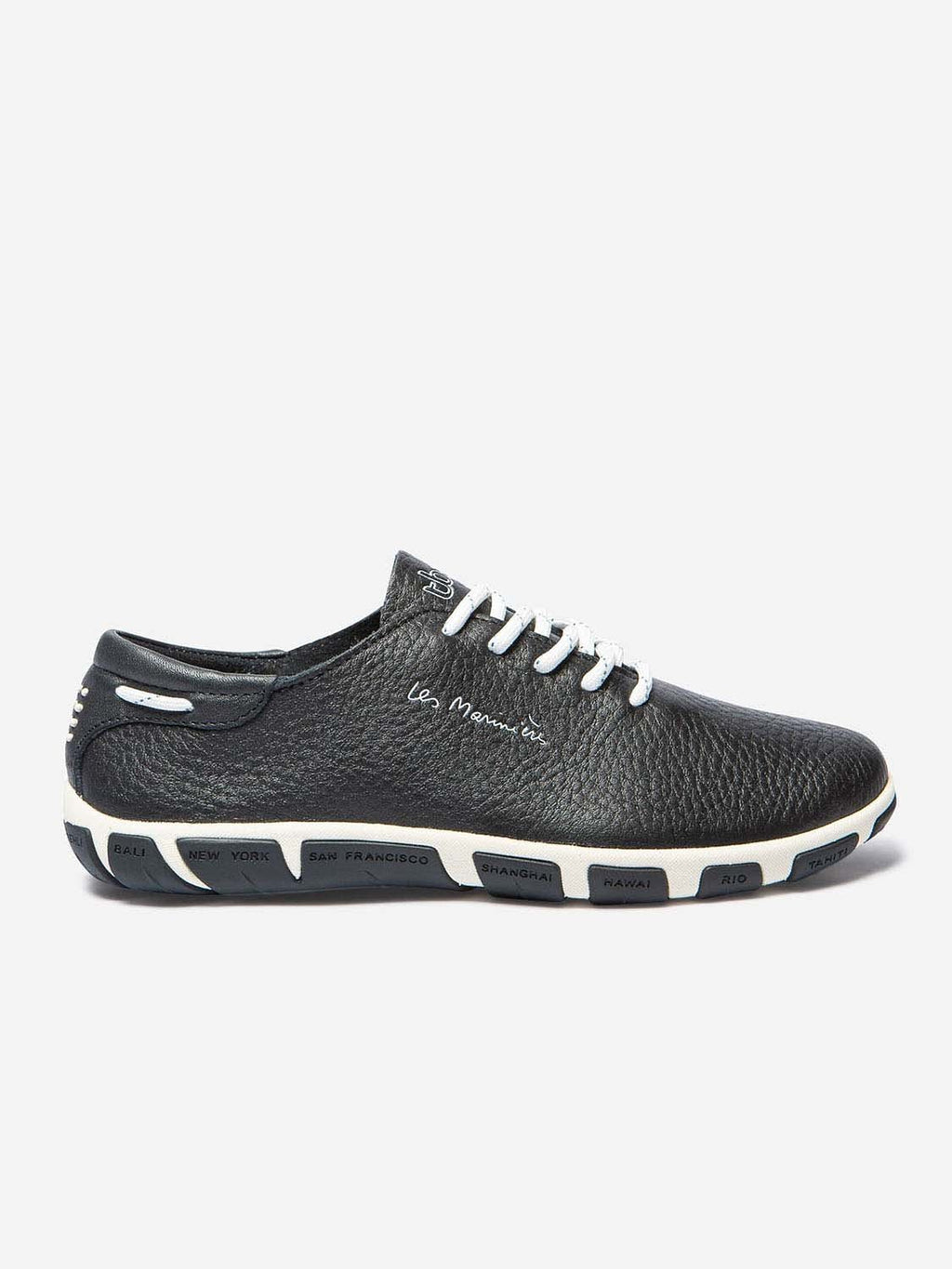 Tennis Femme Confort Cuir Marine - 2