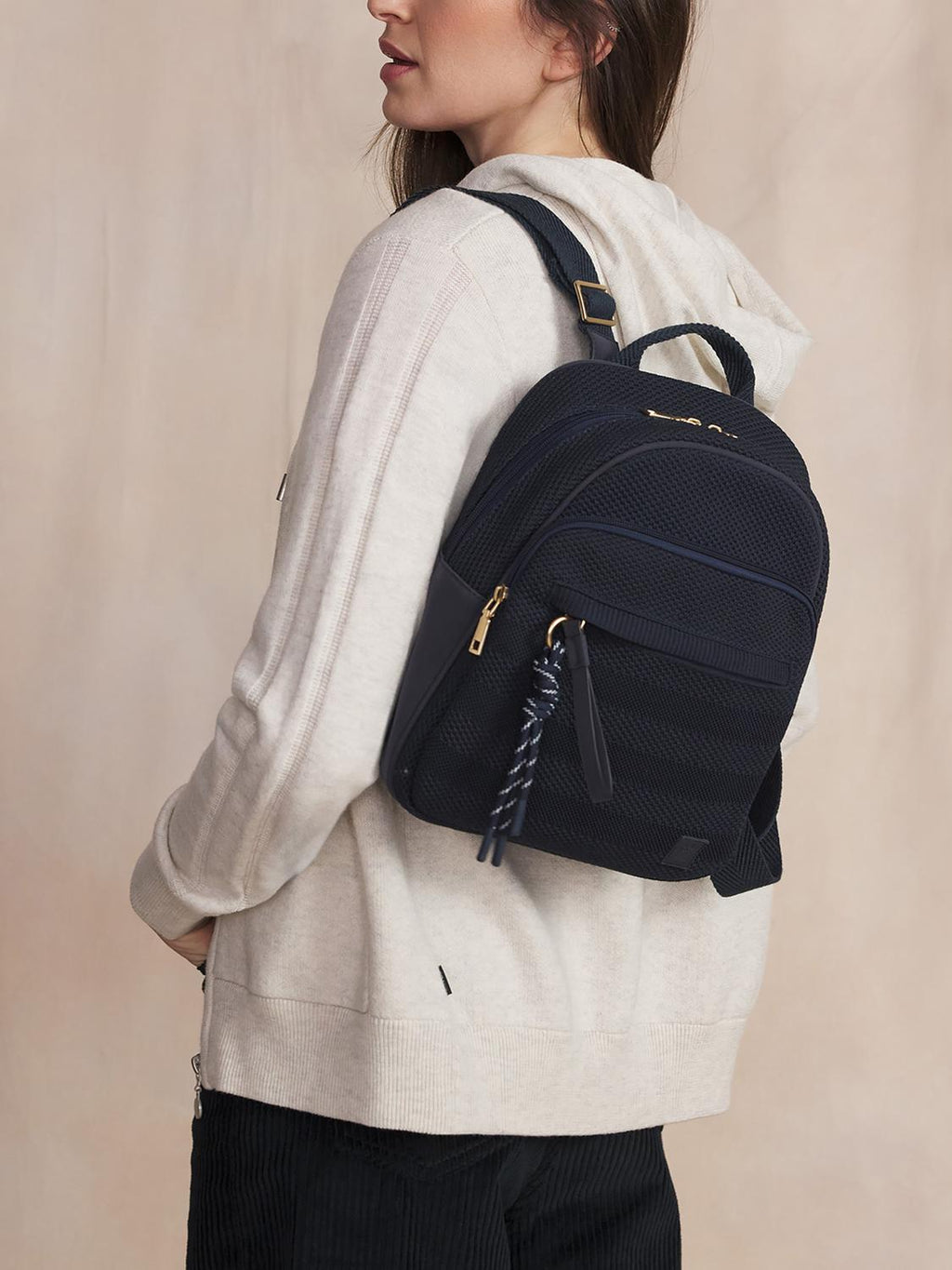 Sac à dos Femme Knit Recyclé Marine - 1