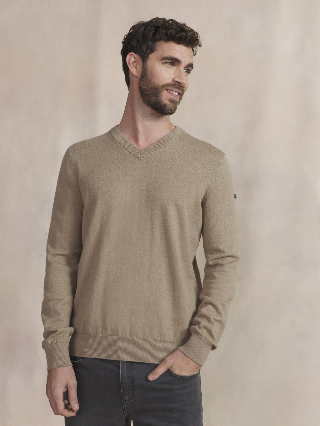 Pull Homme Beige MALIKVER - 1