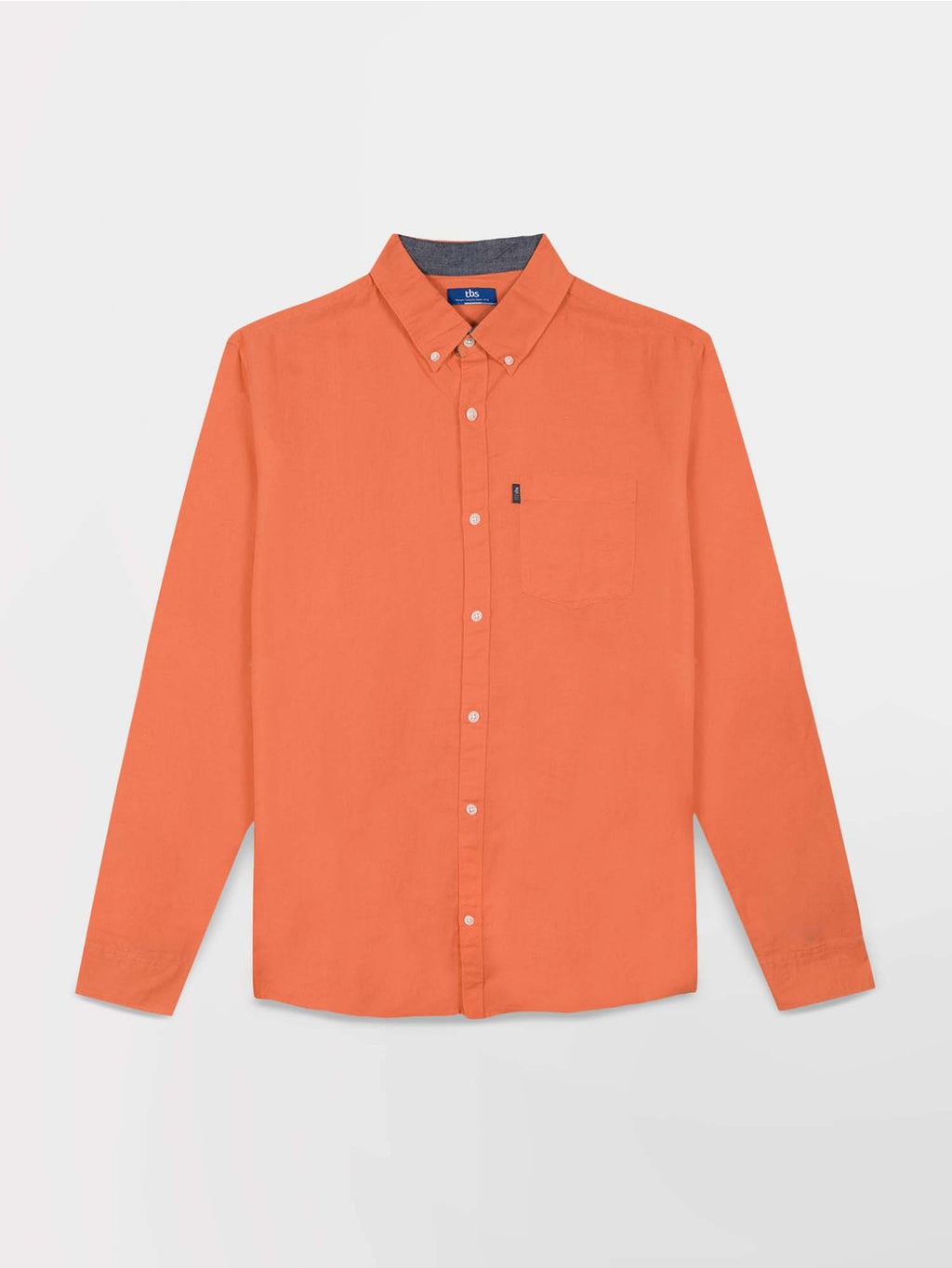 Chemise Homme Manches Longues Lin/Coton Jaune - 8