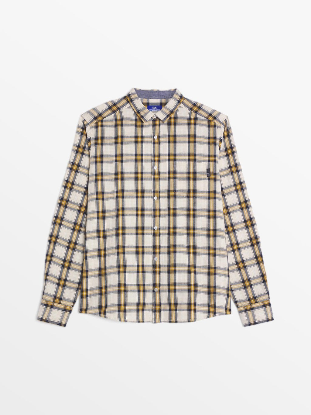 Chemise Homme A Carreaux Jaune et Noir - 2