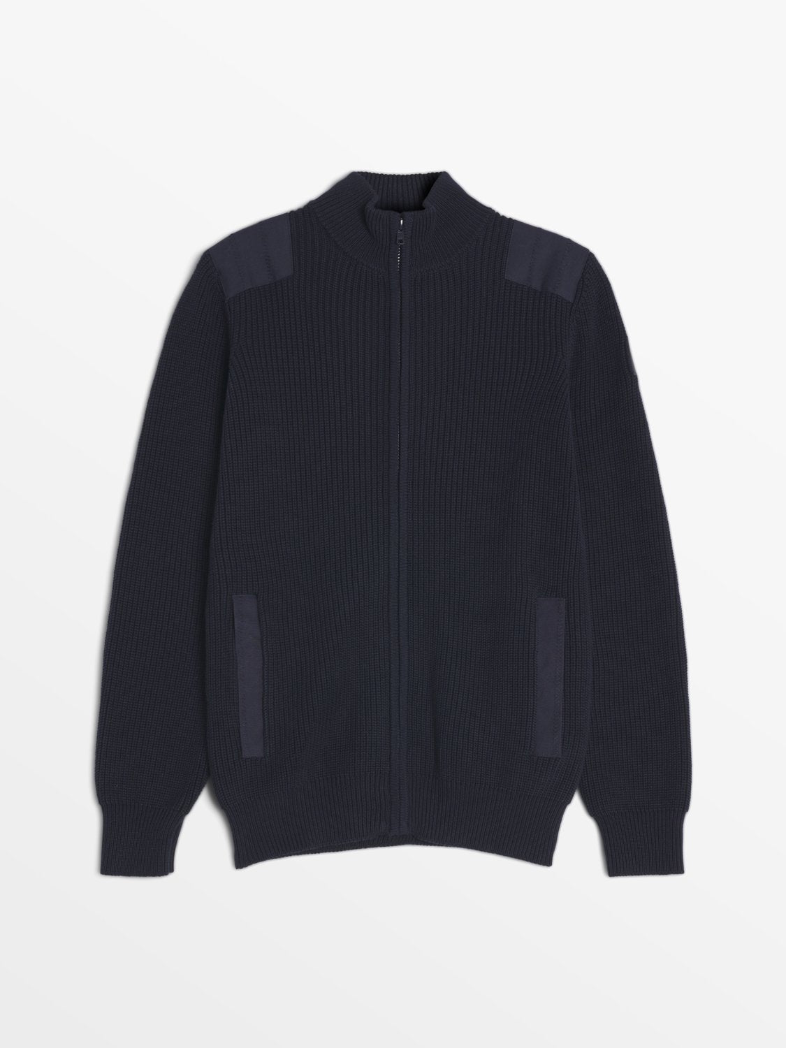 Gilet Homme Zippée Maille Marine - 2