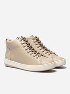 Tennis Montante Femme Zippée Dessus Cuir Noir - 4