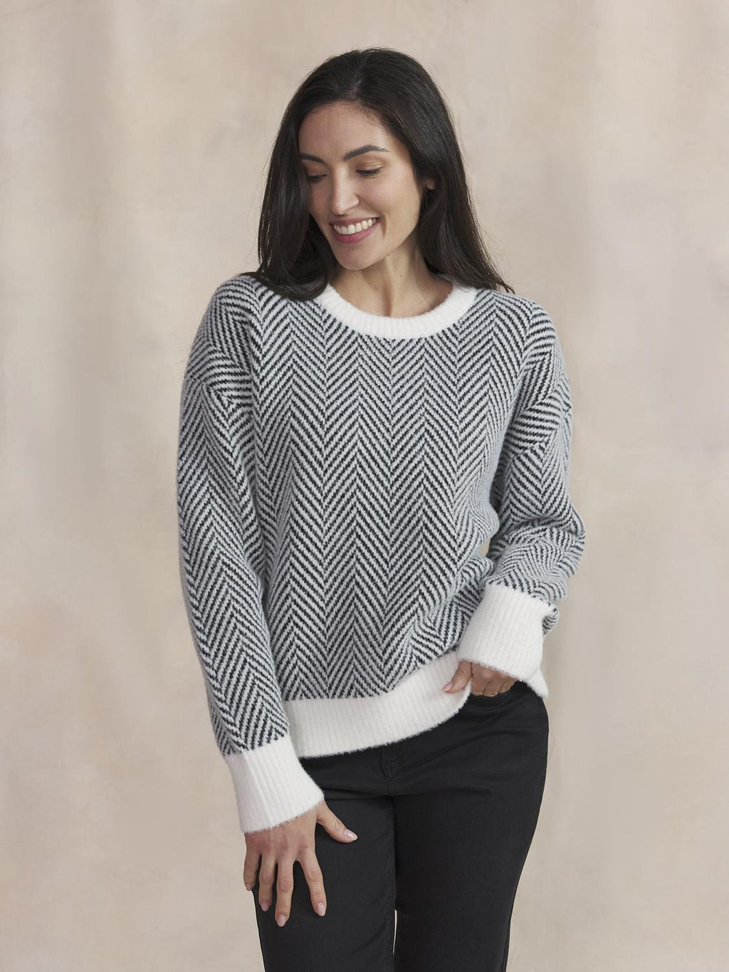 Pull Femme Noir DONIAPUL - 1