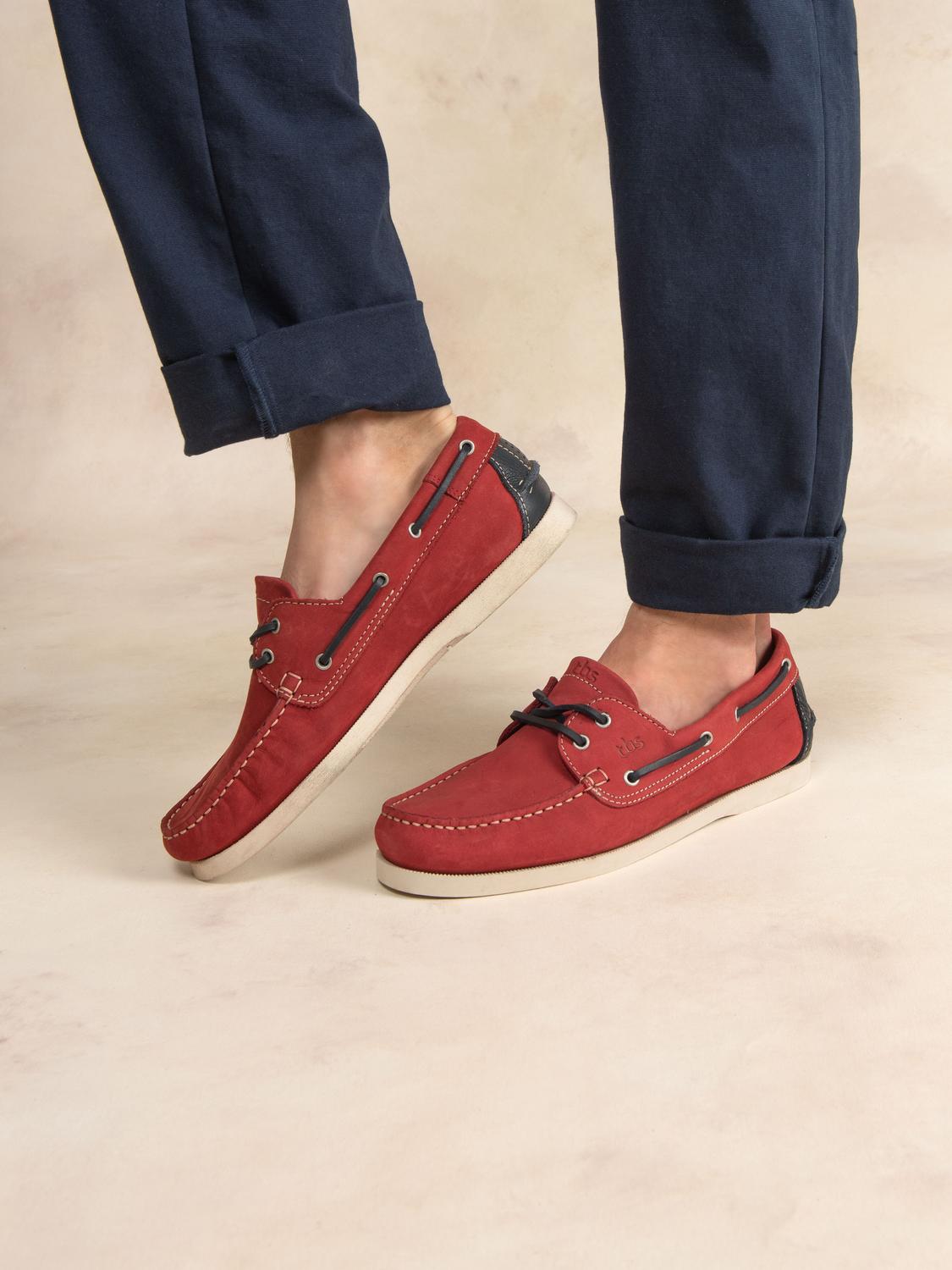 Chaussures Bateau Homme Cuir Marine et Marron - 9