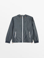 Blouson Homme Imperméable A Capuche Marine - 1