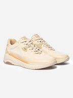Baskets Femme Confort Textile Recyclé Beige - 2