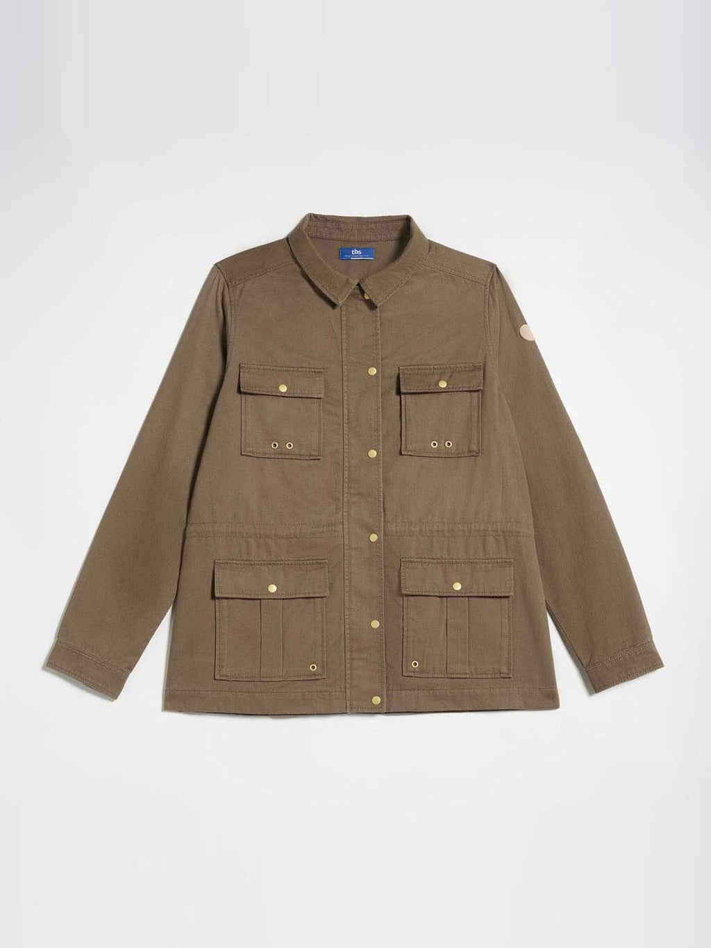 Veste Saharienne Femme Coton Biologique Kaki - 1