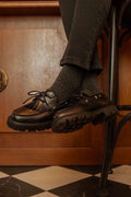 Chaussures Bateaux Femme Cuir Noir LAZARIE - 1