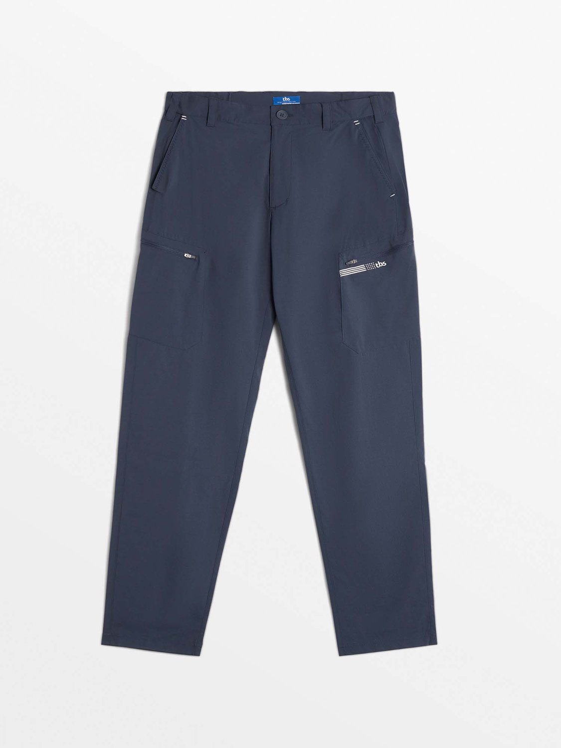 Pantalon Homme Stretch Ceinture Elastiquée Marine - 1