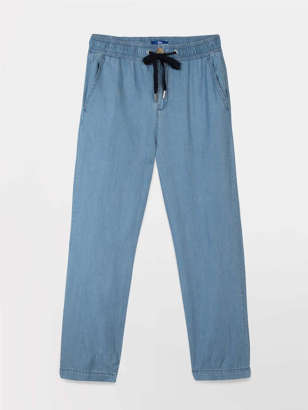 Pantalon Femme Fluide Lyocell Bleu - 2