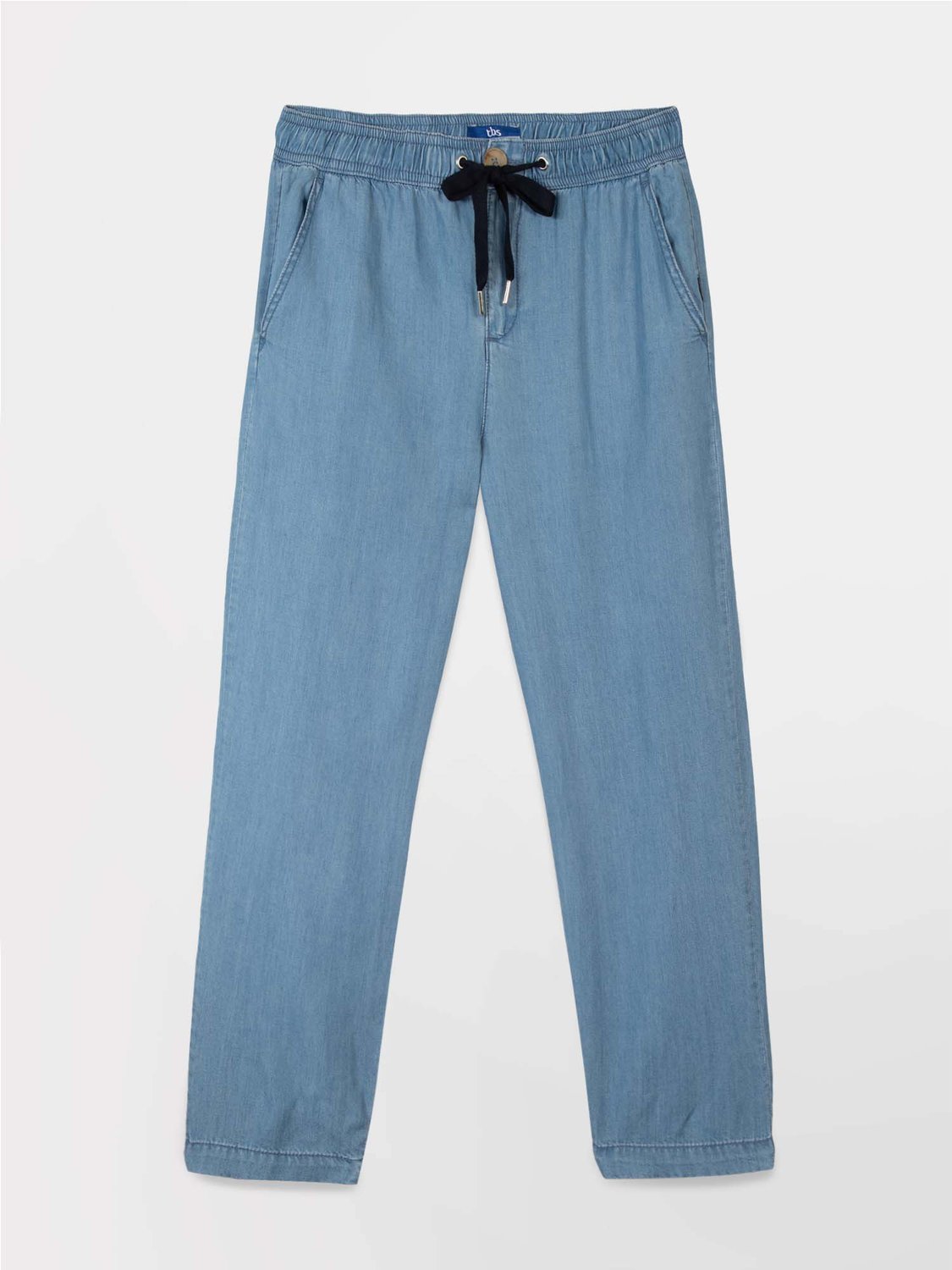 Pantalon Femme Fluide Lyocell Bleu - 2