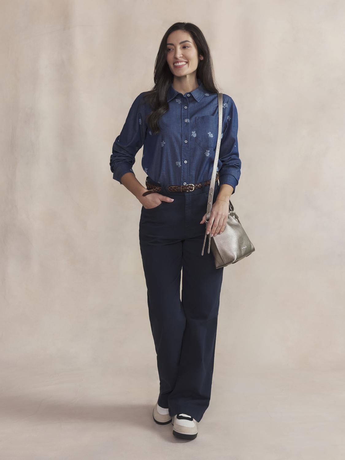 Chemise Femme Coton Chambray NOLYACHE - 2