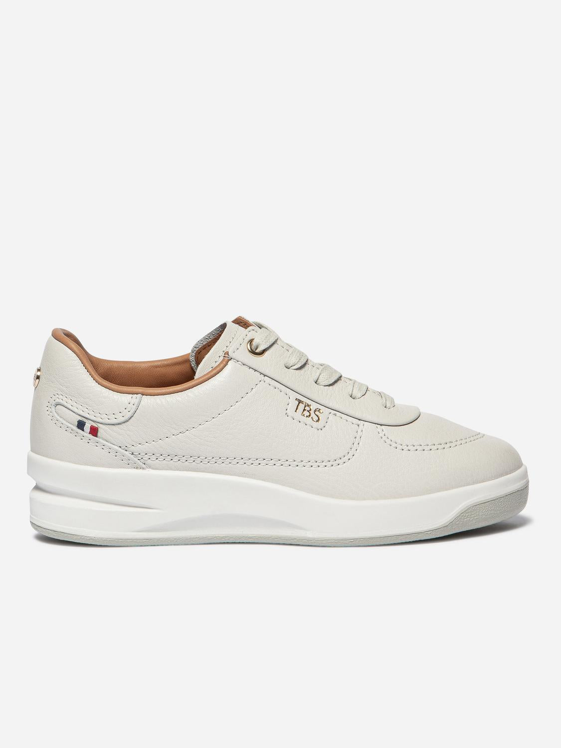 Baskets Cuir Femme Fabriquées en France Blanc BRANILY - 2