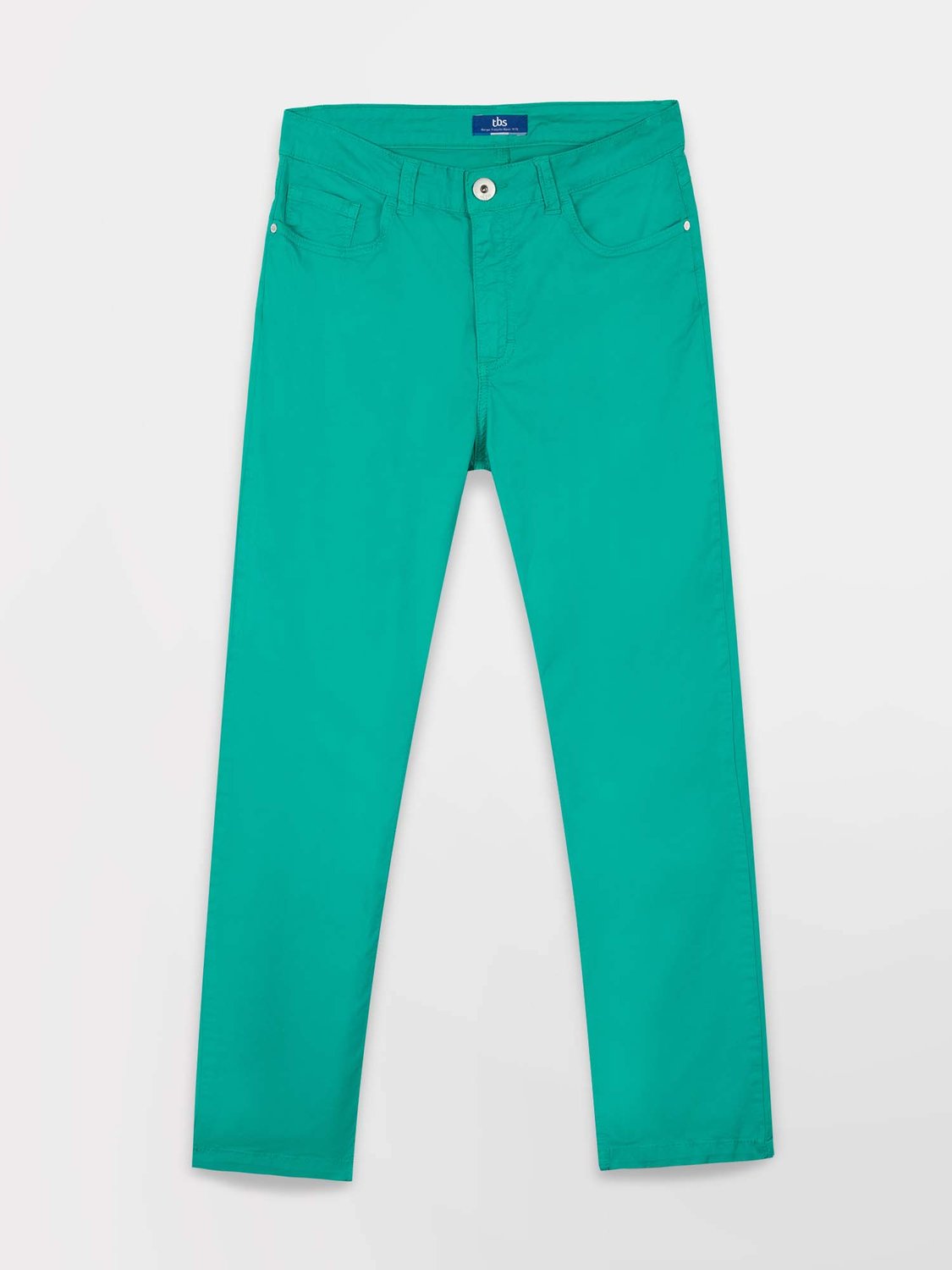 Pantalon Femme 7/8 Coton Stretch Vert - 2
