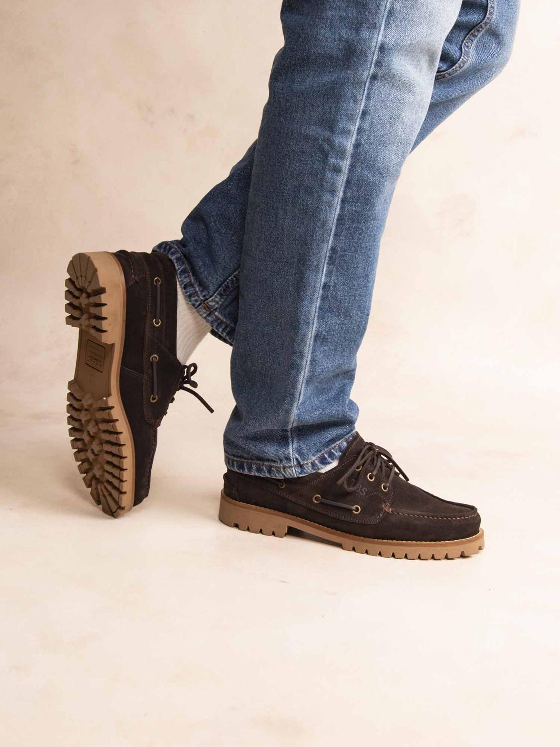 Chaussures Bateaux Homme Cuir Cafe RAYNOLD - 2